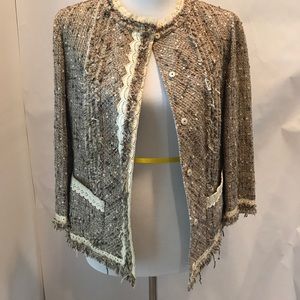 Prada Multicolored Wool and Cotton Button Up