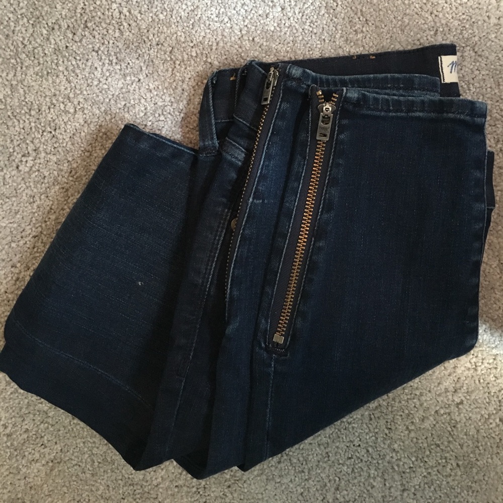 Madewell Skinny Jeans w Zipper Accent