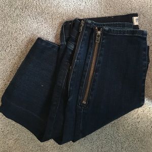 Madewell Skinny Jeans w Zipper Accent