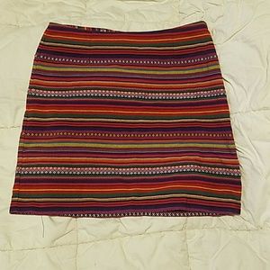 Colorful pencil skirt