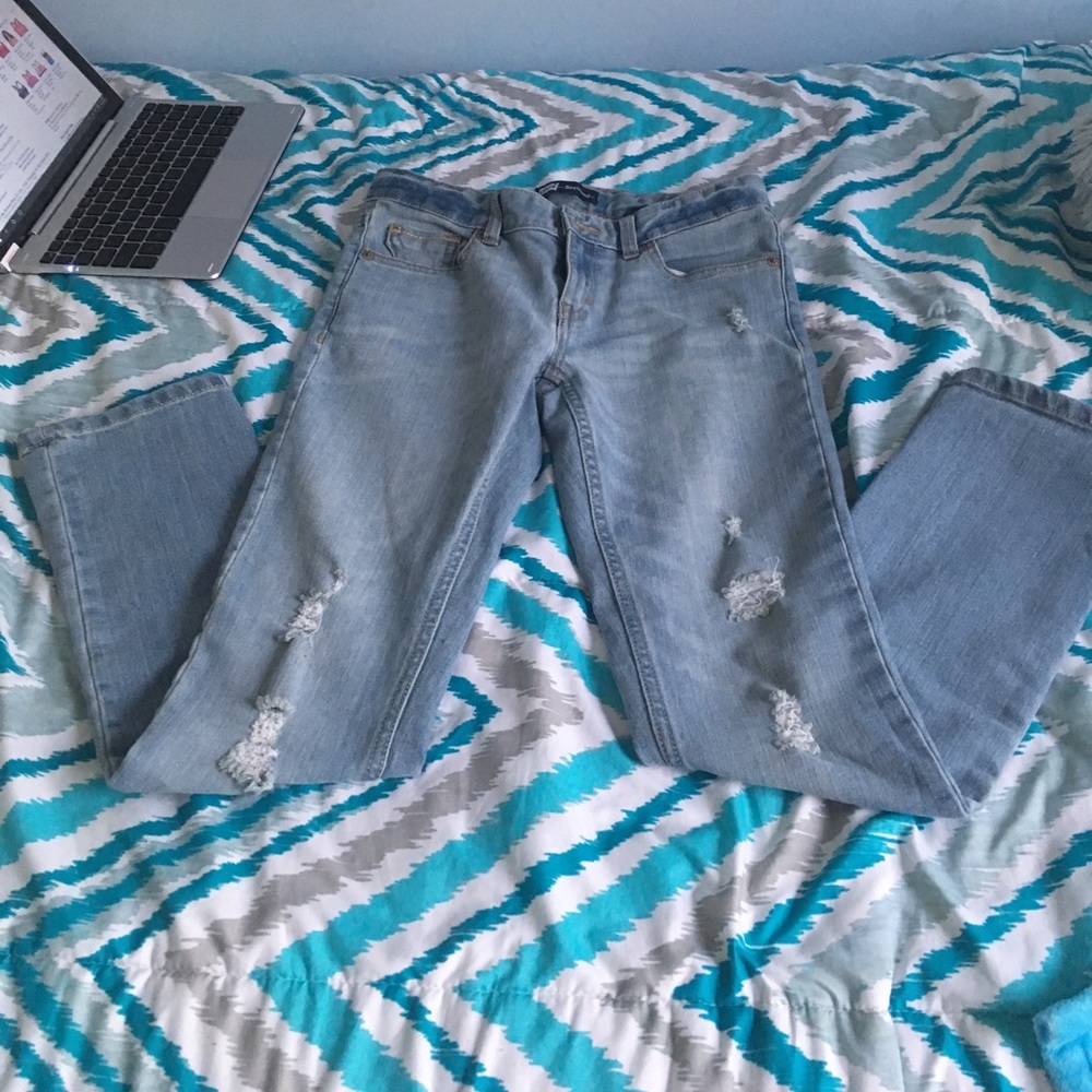 Levi's distressed jeans