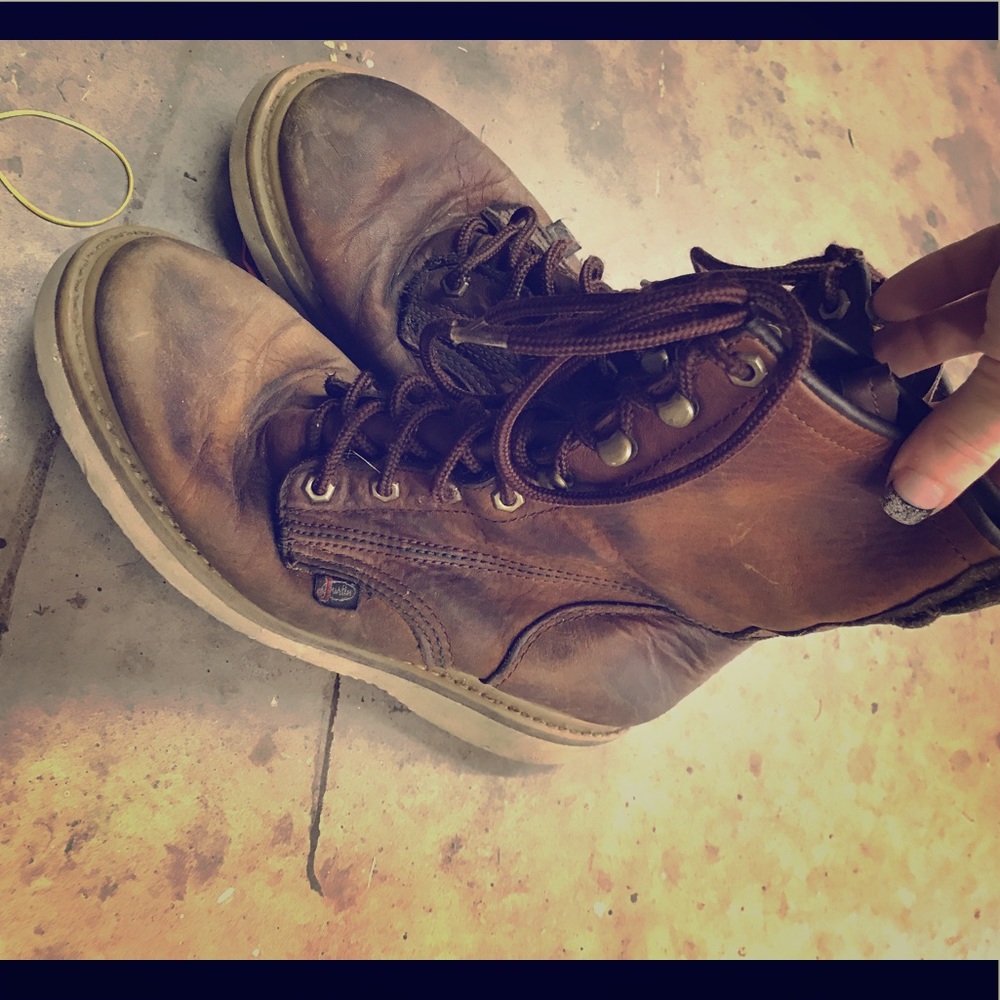 Justin Roper Laceup boots