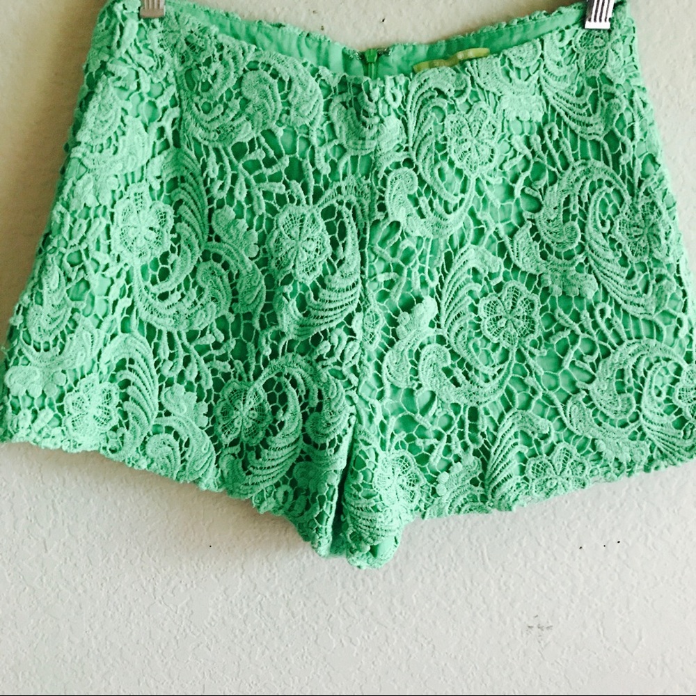 Gianni Bini Women's Green Crochet Size XS