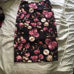Long flower skirt