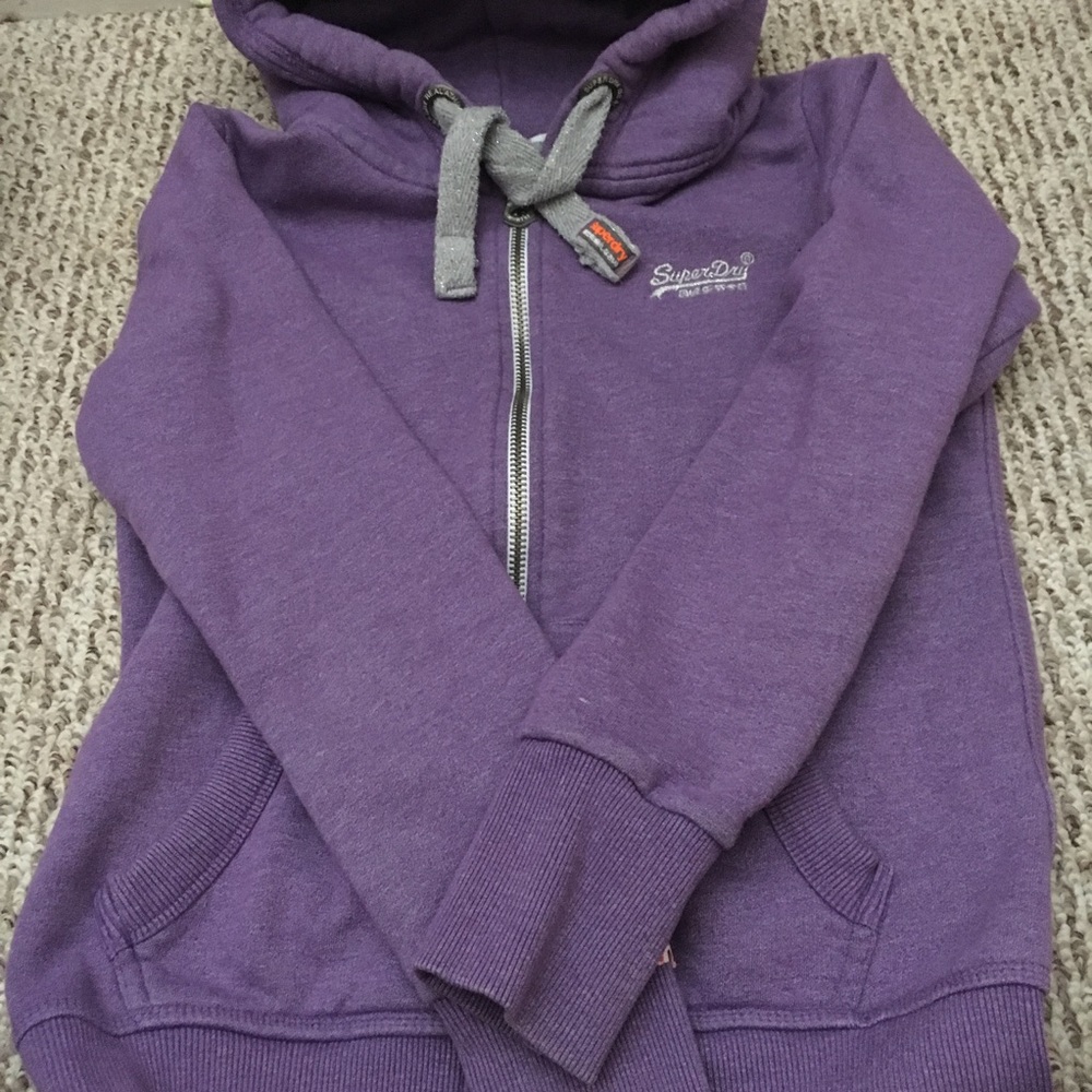 Purple superdry hoodie