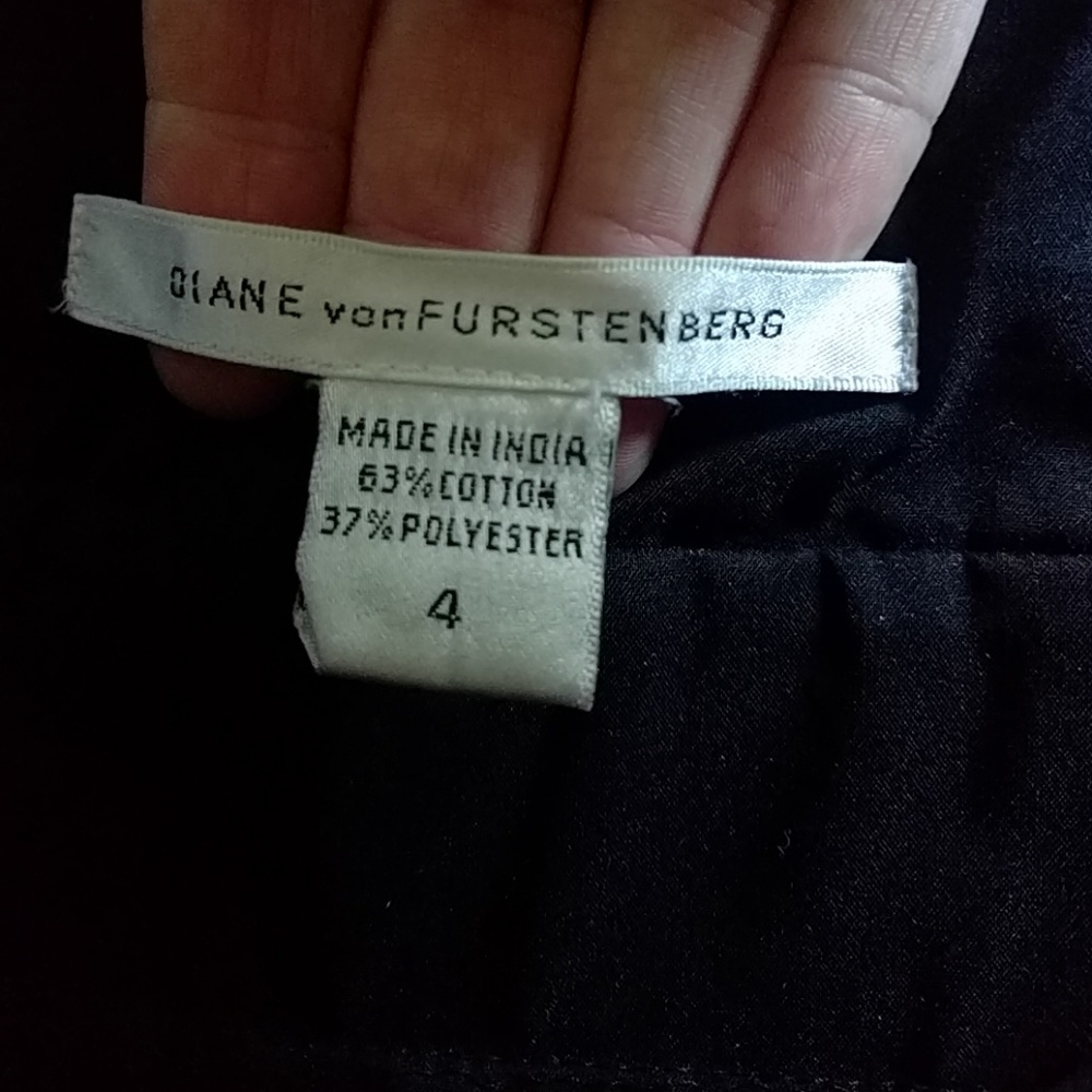 Diane von Furstenberg black cocktail dress size 4 - Picture 2 of 3