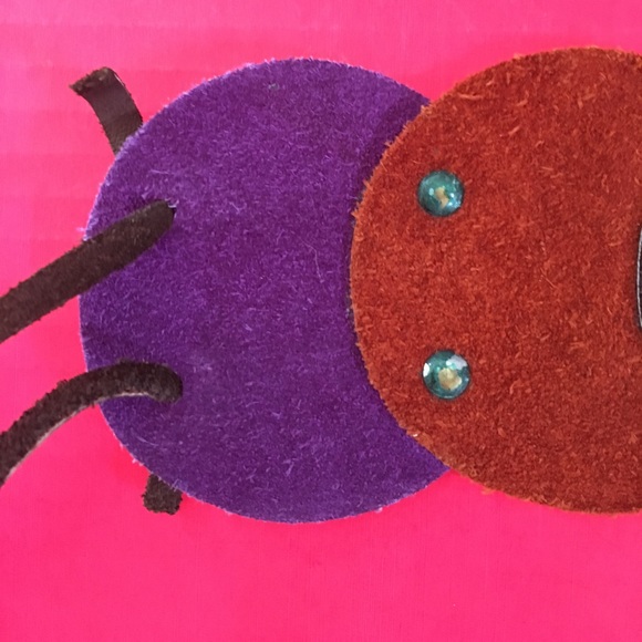 🎉HP!🎉VINTAGE HANDMADE SUEDE BOHO TIE BELT - Picture 3 of 7