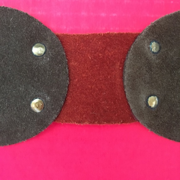 🎉HP!🎉VINTAGE HANDMADE SUEDE BOHO TIE BELT - Picture 4 of 7