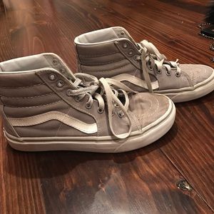 grey high top vans