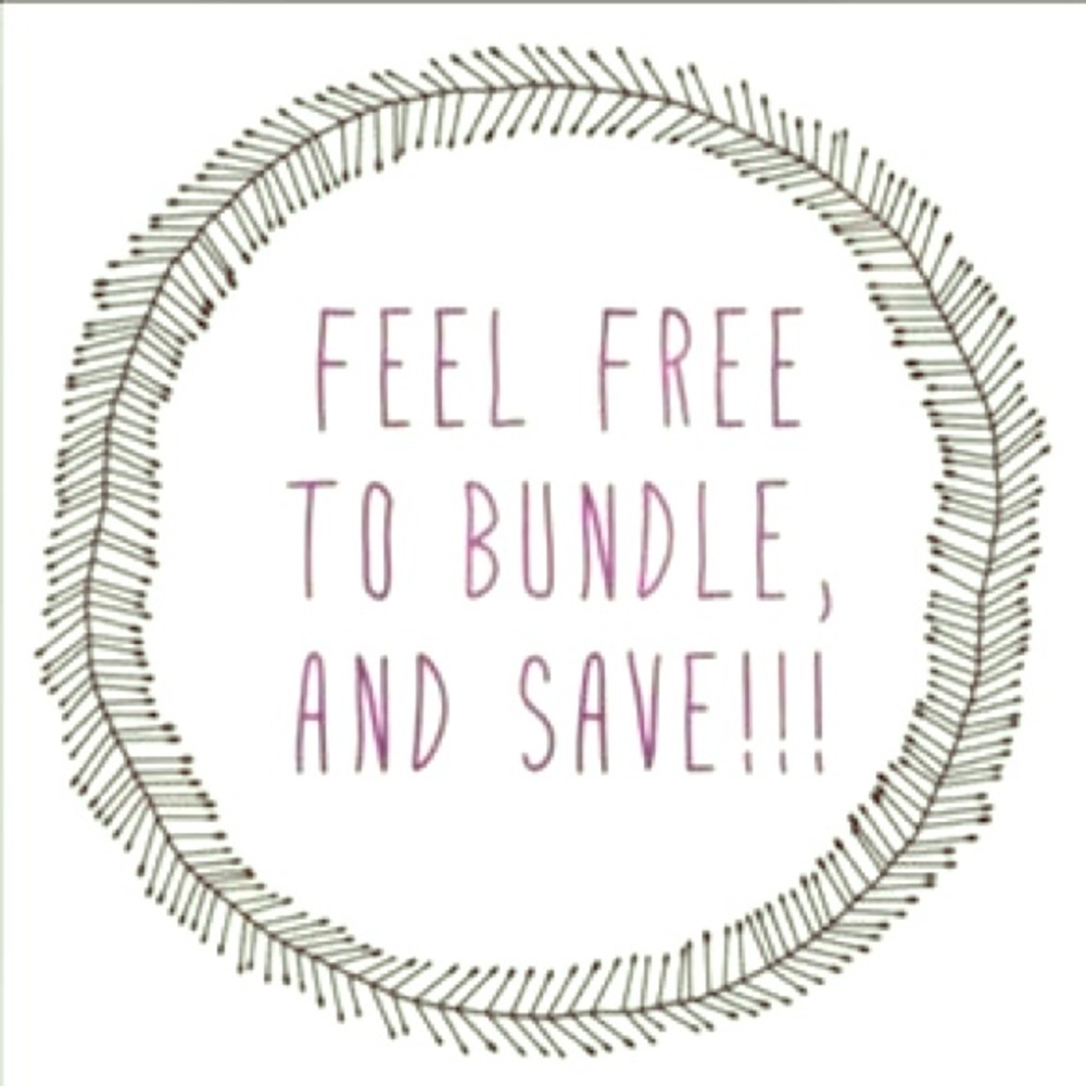 Bundle items to save 15%!!!!