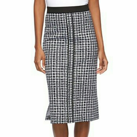 Reed Krakoff Dresses & Skirts - Reed gingham scuba pencil skirt