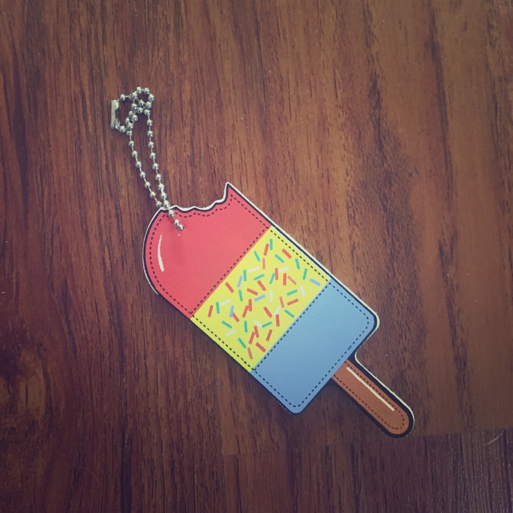 Vegan Leather Popsicle Key Chain
