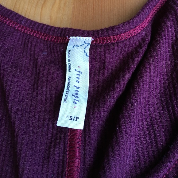 Burgundy bib front button front Henley - Picture 2 of 2
