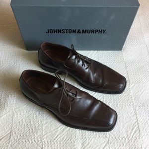 Johnston & Murphy brown leather dress shoes size 9