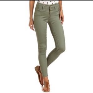 💙$15‼️💙 refuge olive high waisted skinny jeans