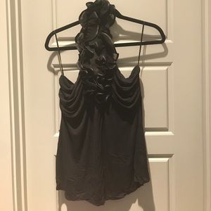 Ruffled Halter Blouse