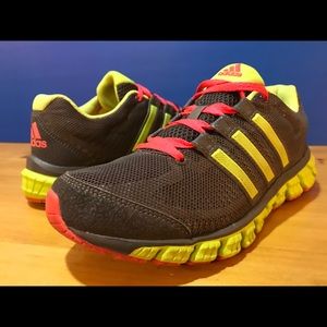 Women's Sz 6.5 Orange, Gray, & Green Adidas Shoes