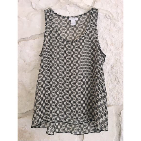 Delia's Black and White Printed Tank - Picture 1 of 1