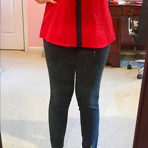 Forever 21 Black mid-rise jeans