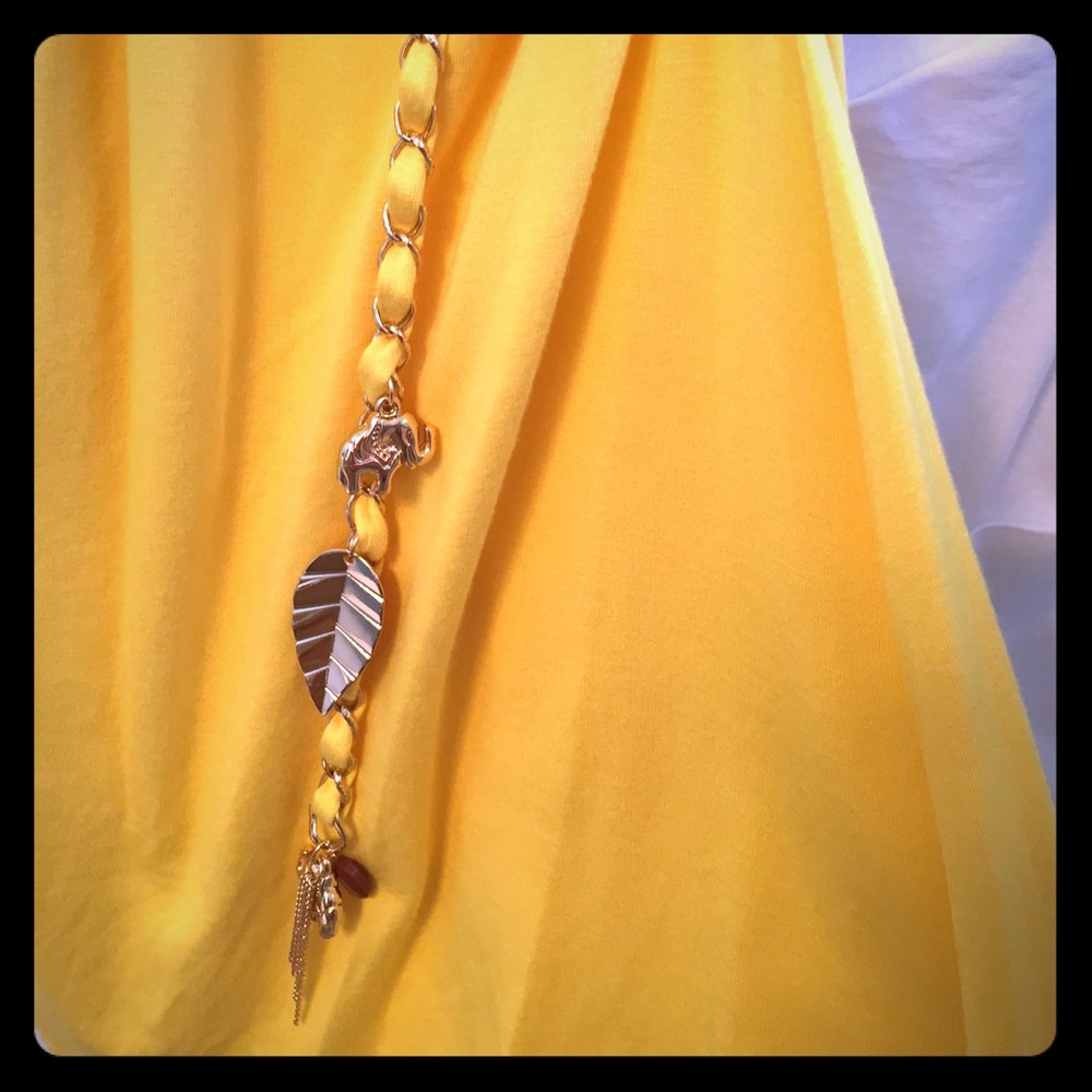 STUNNING yellow Cache dress. Brand New!
