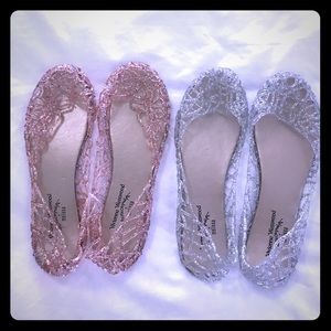 Vivienne Westwood Glitter jelly sandals 6.5