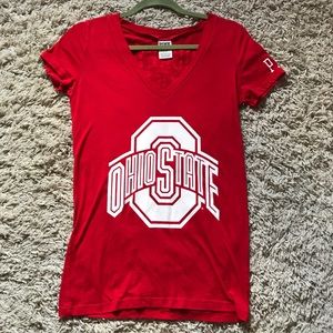Ohio State PINK v-neck tee