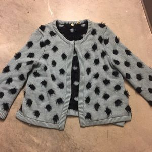 Anthropologie Moth Fuzzy Cardigan Sweater