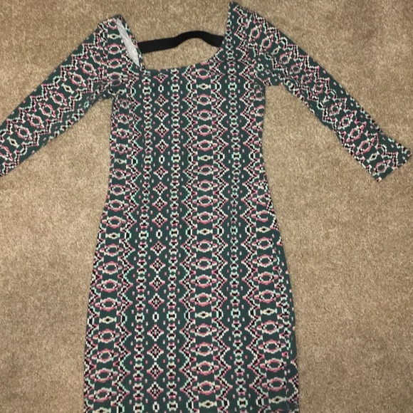 Size S, bodycon dress, geometric shapes - Picture 1 of 3