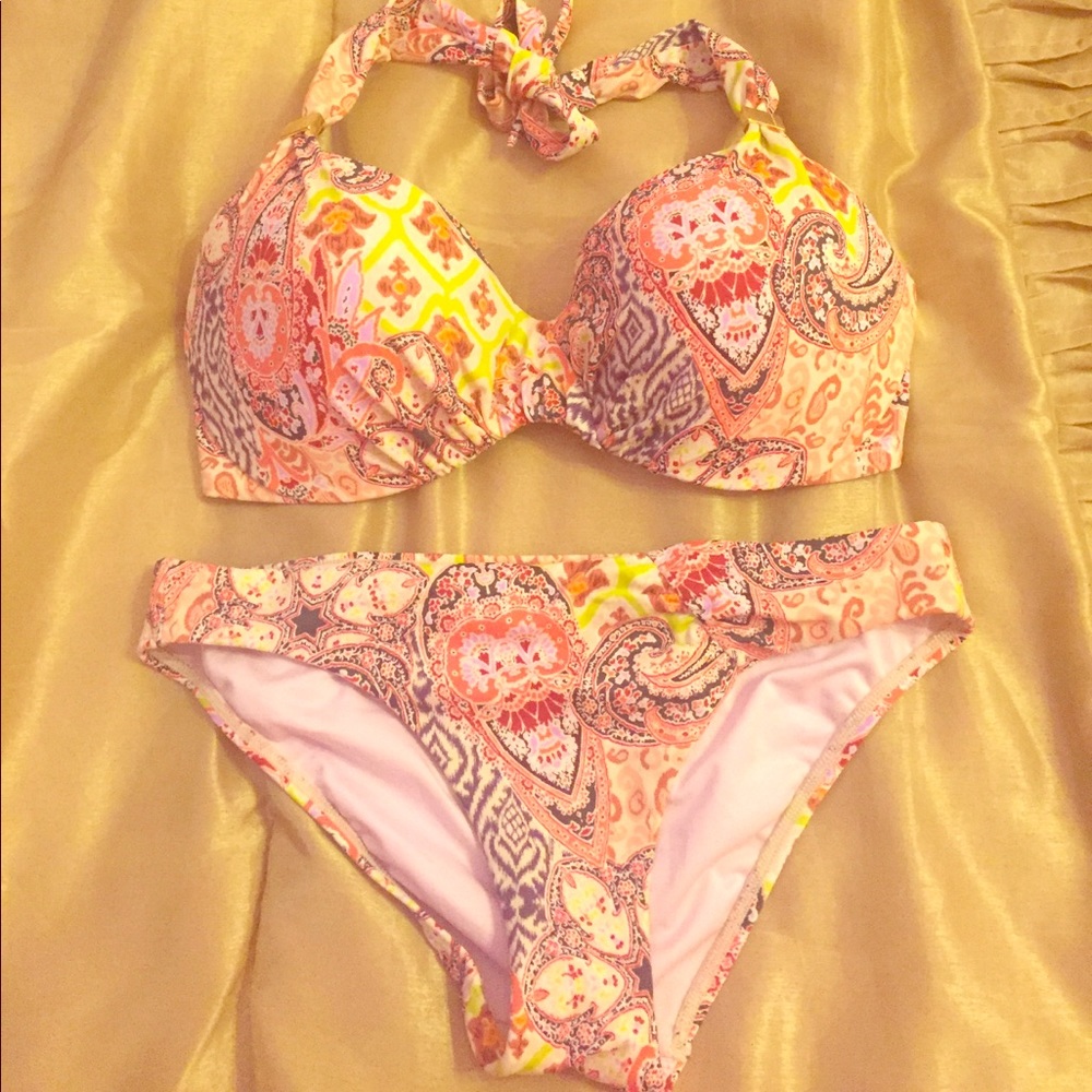 Victoria's Secret boho paisley bikini set