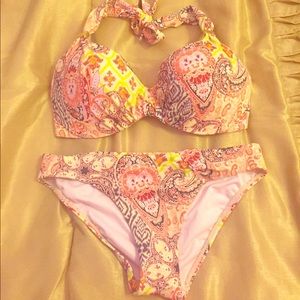 Victoria's Secret boho paisley bikini set