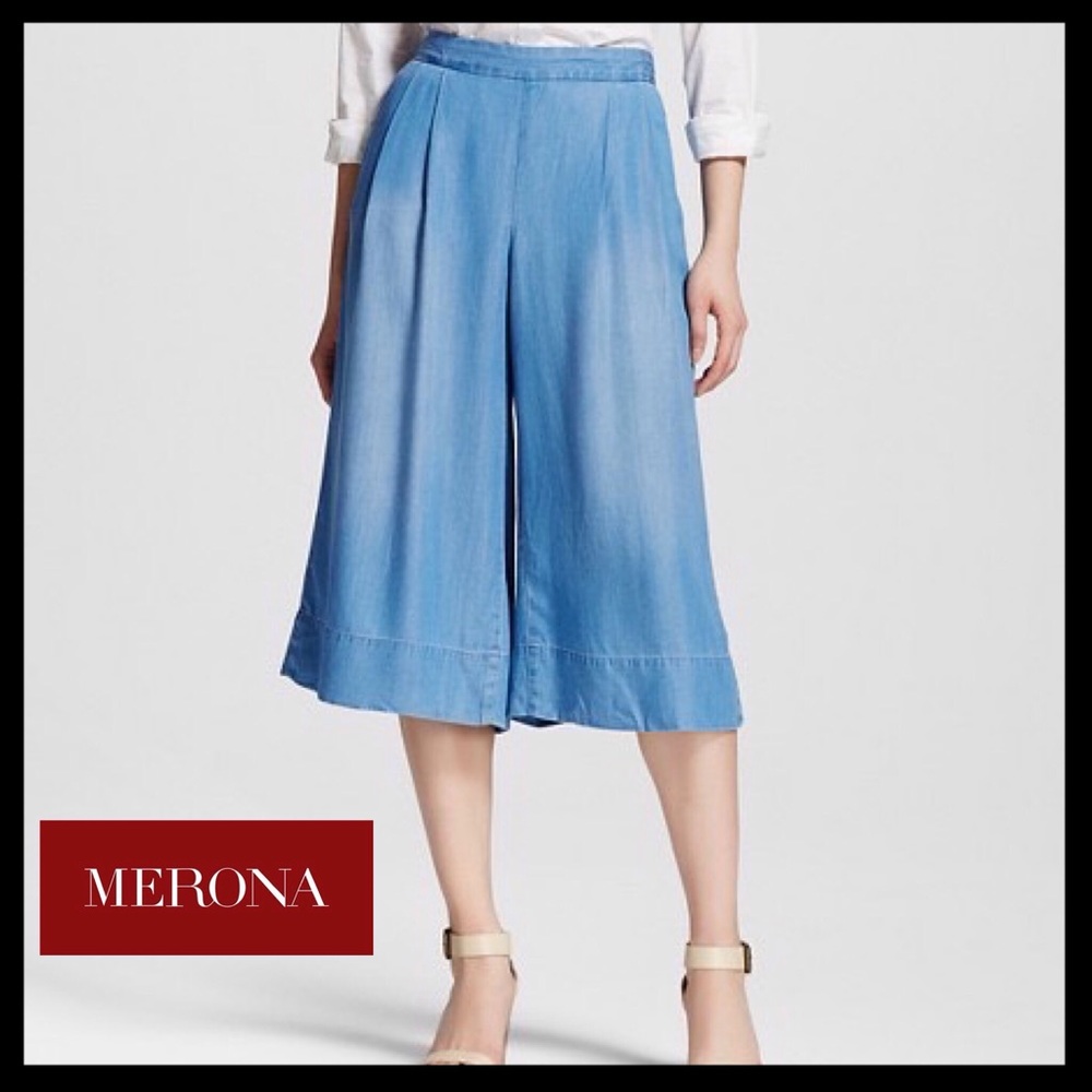 MERONA Culottes Lightweight denim. NWT