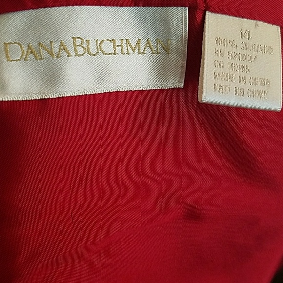 Dana Buchman Red Wrap Skirt Mid Length - Picture 6 of 8