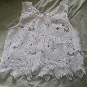 Cutest white crop top