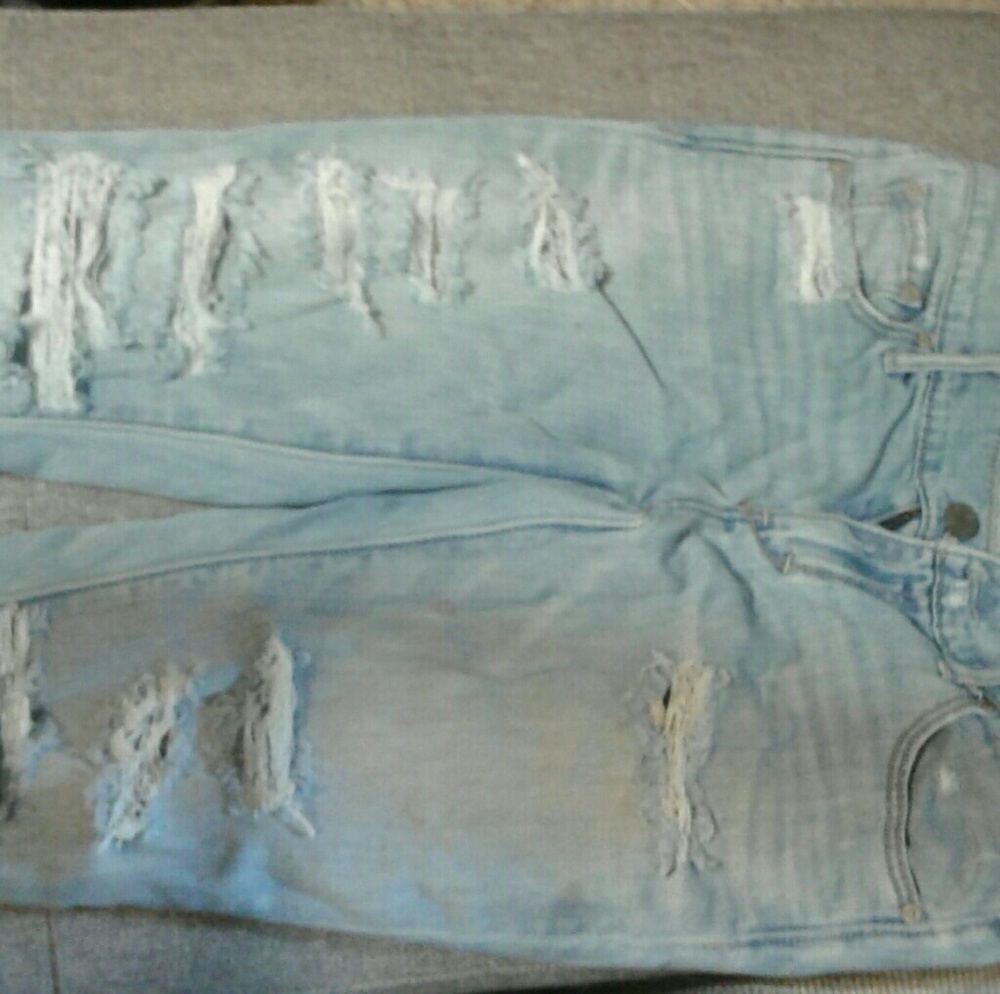 Abercrombie & Fitch Ripped Jeans with Sequins