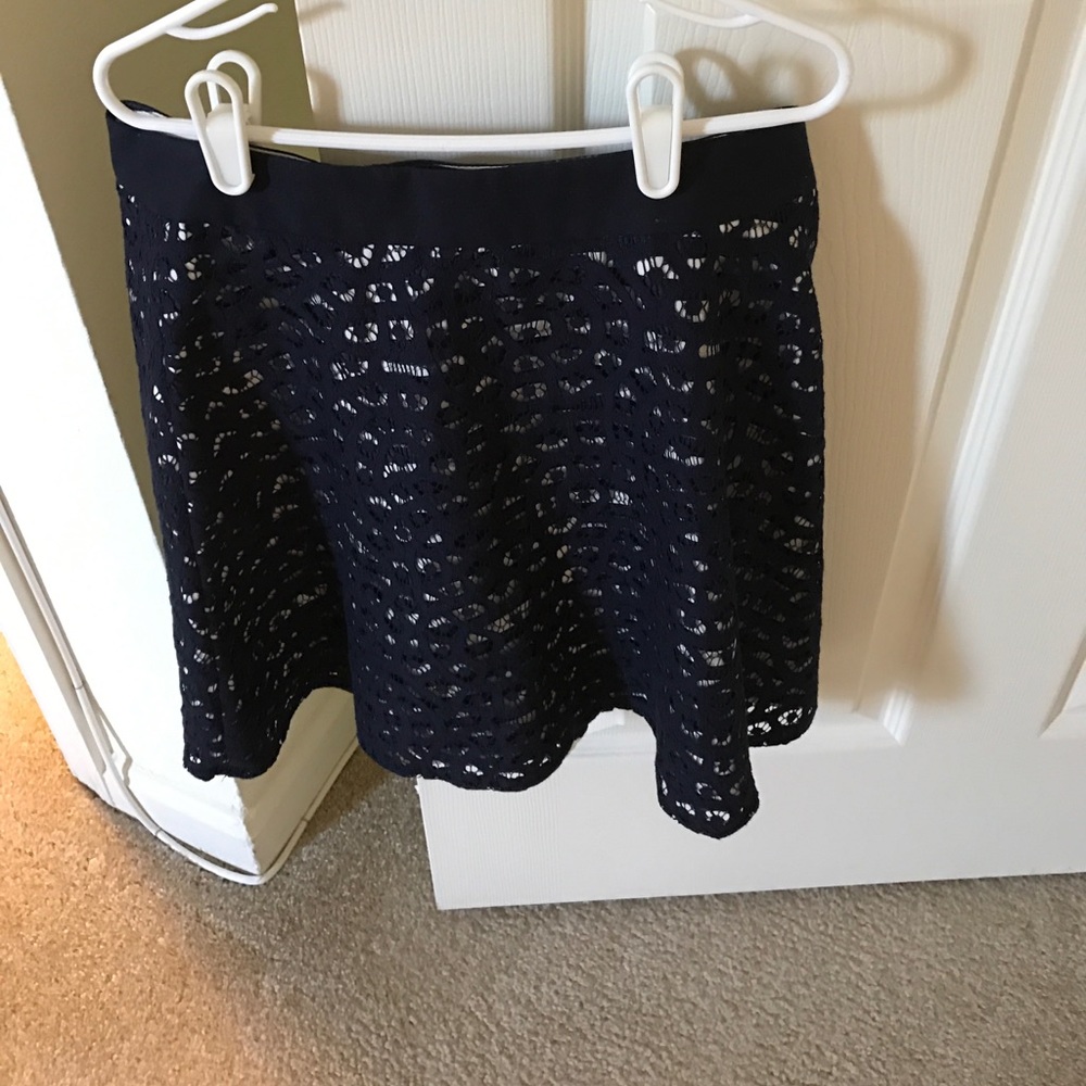 Beautiful navy lace skirt only worn once.