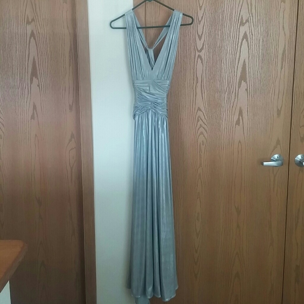 Calvin Klein Silver Evening gown