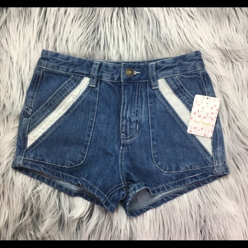Free people high waisted shorts