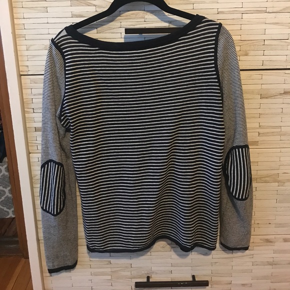 Tory Burch Navy & White Knit Longsleeve XS - Picture 2 of 3