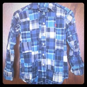 *Kids* Plaid Button Down Shirt