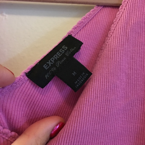Express purple tank top - Picture 2 of 2