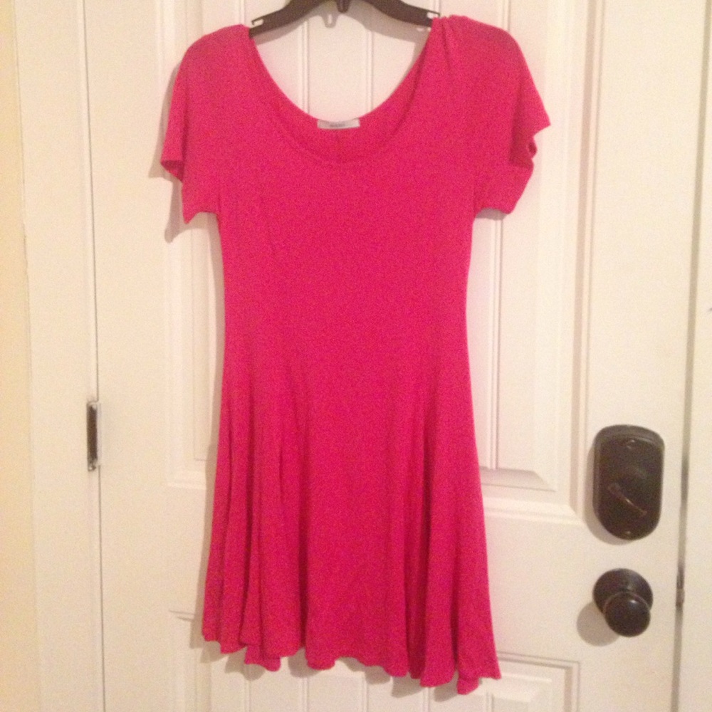 Hot pink dress