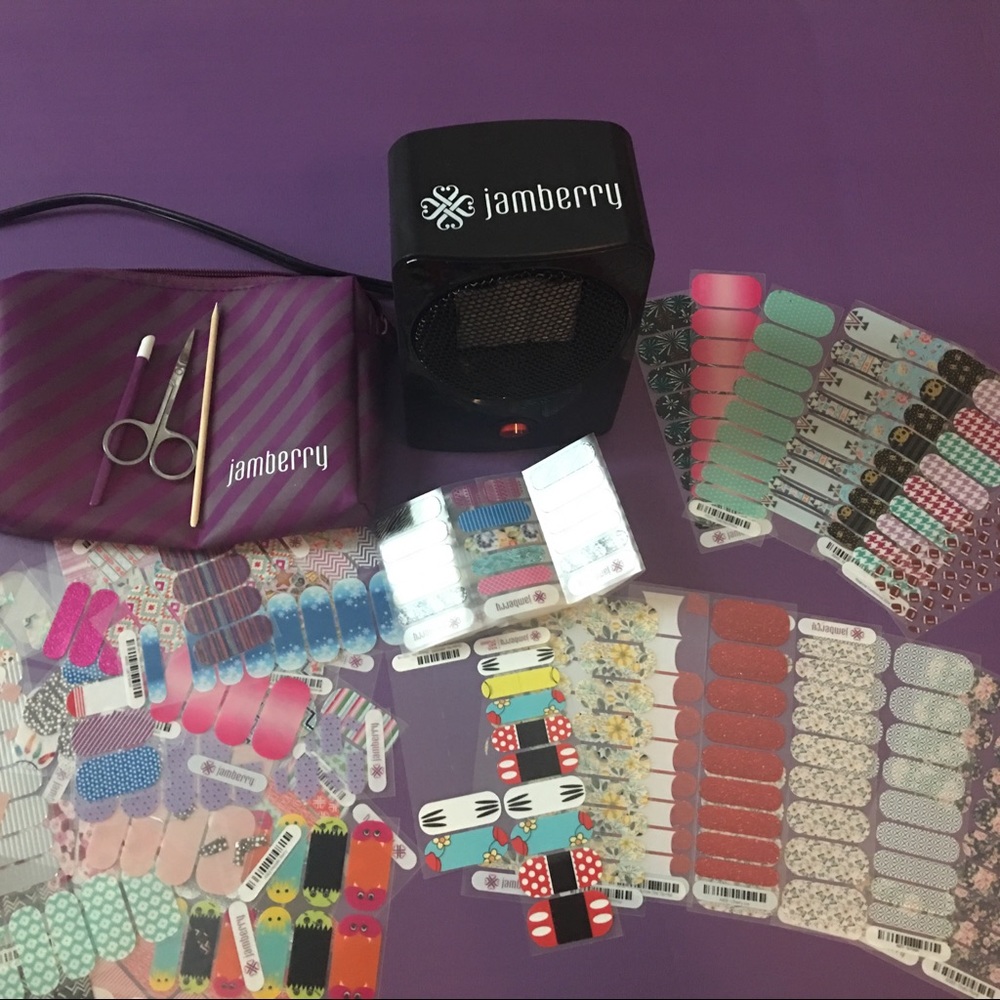 HUGE Jamberry Lot- wraps, heater, tools, bag