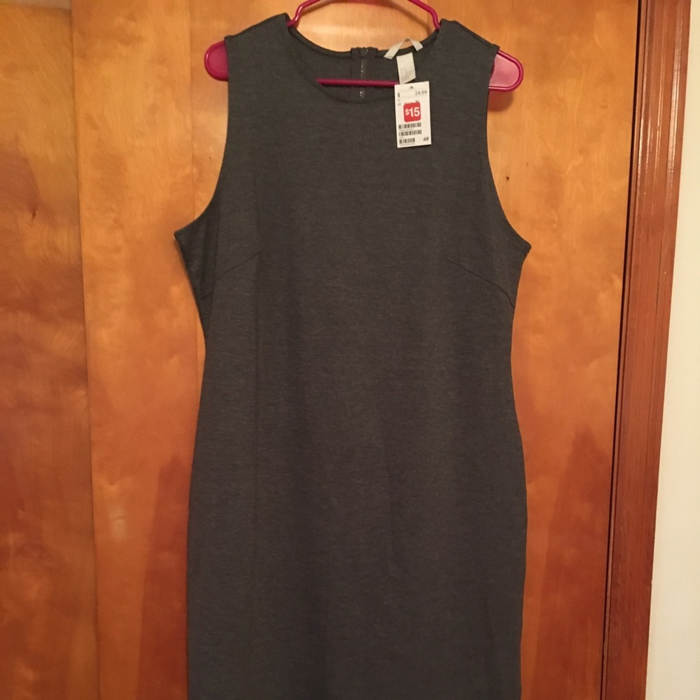 Gray midi dress