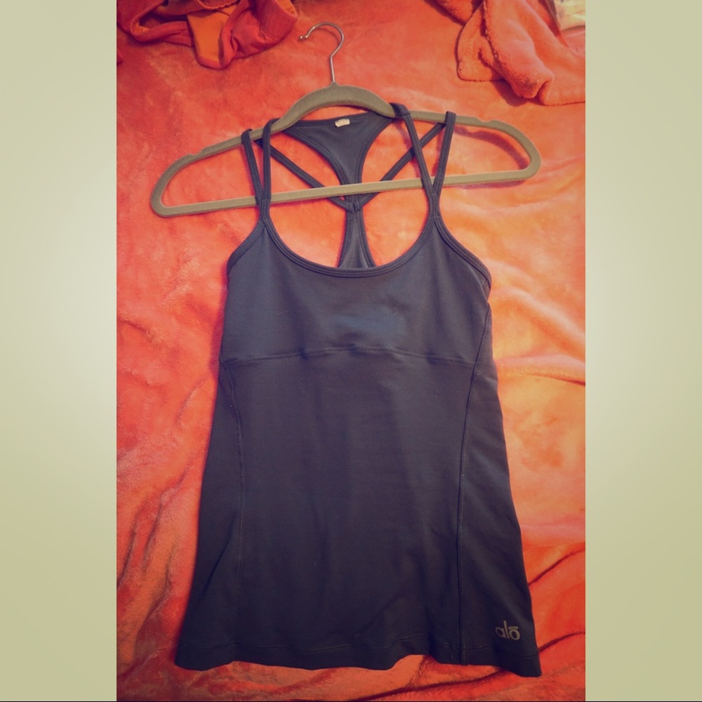ALO Grey Workout Tank Top Size XS