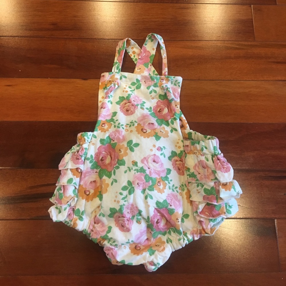 Floral ruffle bottom bubble🌸🌷🌼