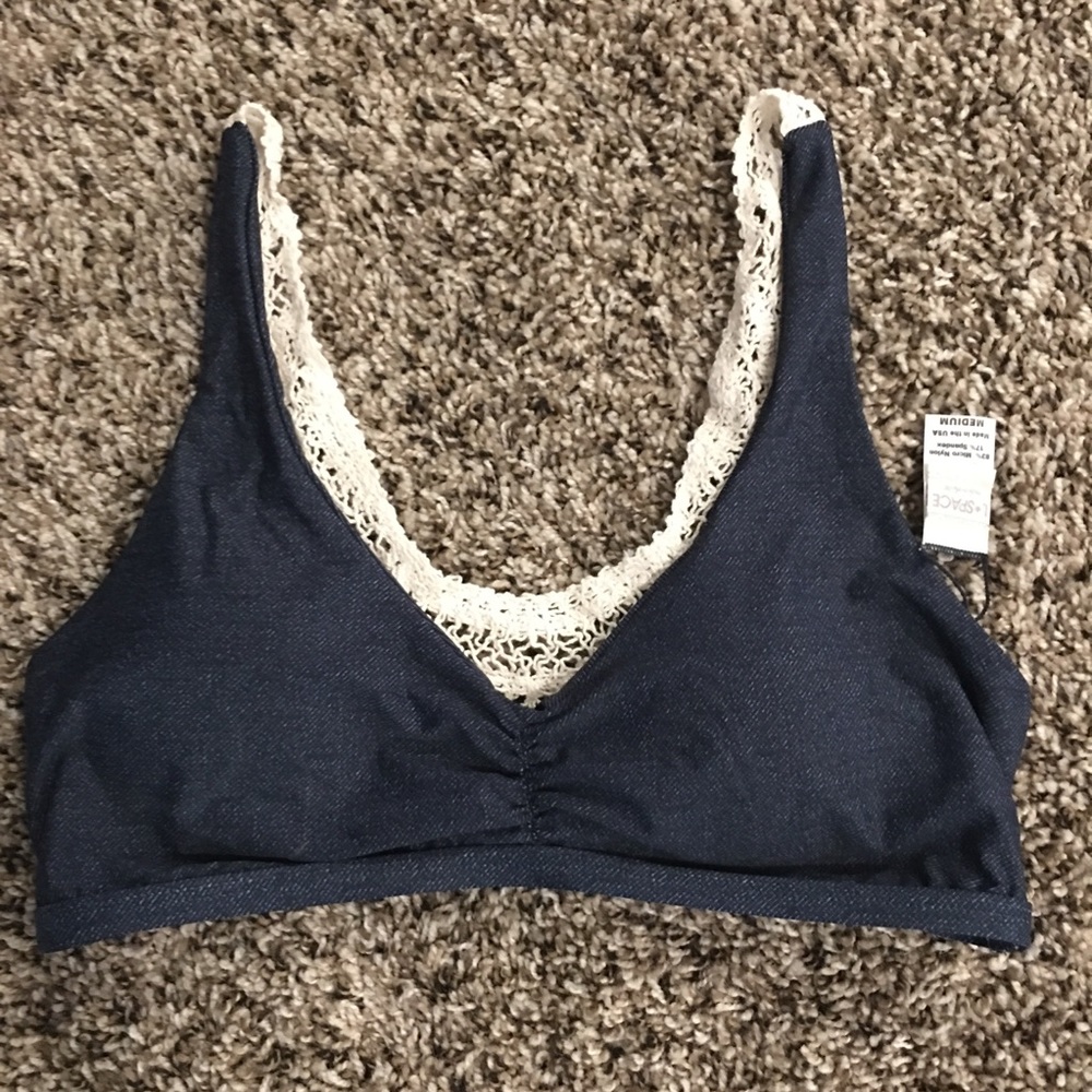 L space crochet swim top