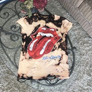 Custom made Rolling Stones TShirt -Distressed