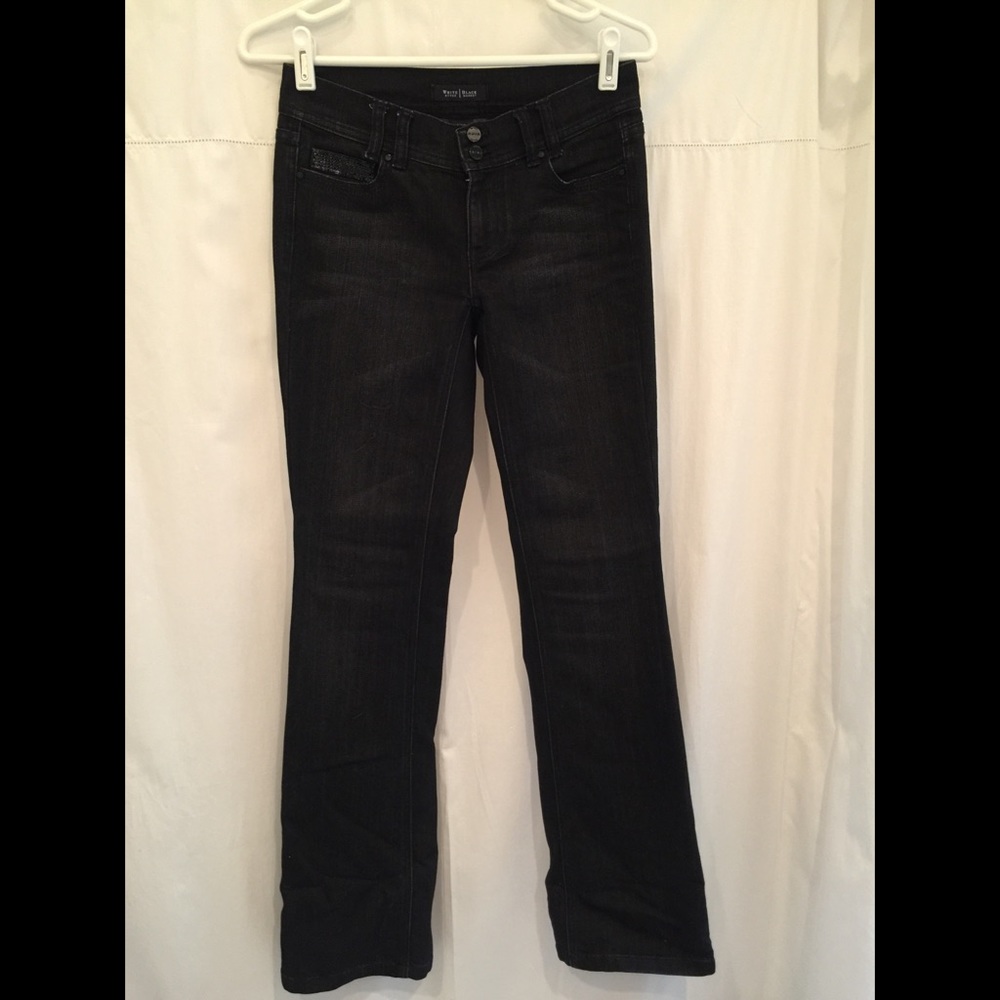 Embellished black jeans