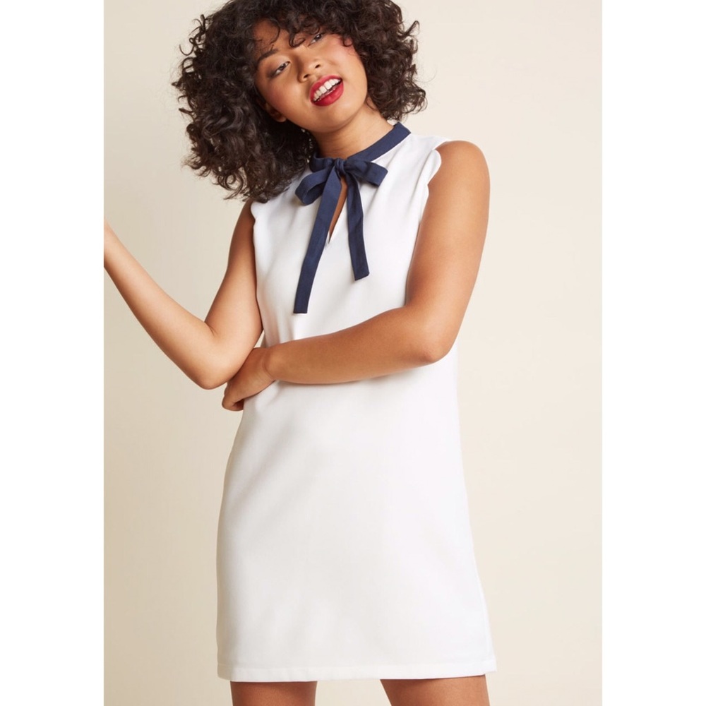 Modcloth Ties Meeting You Sheath Dress in L