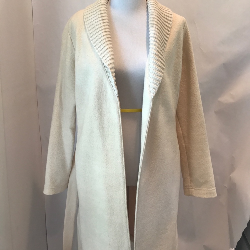 Cream Overcoat from Banana Republic